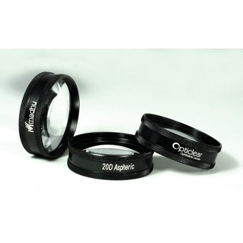 Soczewka diagnostyczna 20D – asferyczna soczewka okulistyczna do badań dna oka, zapewniająca szerokie pole widzenia i wy